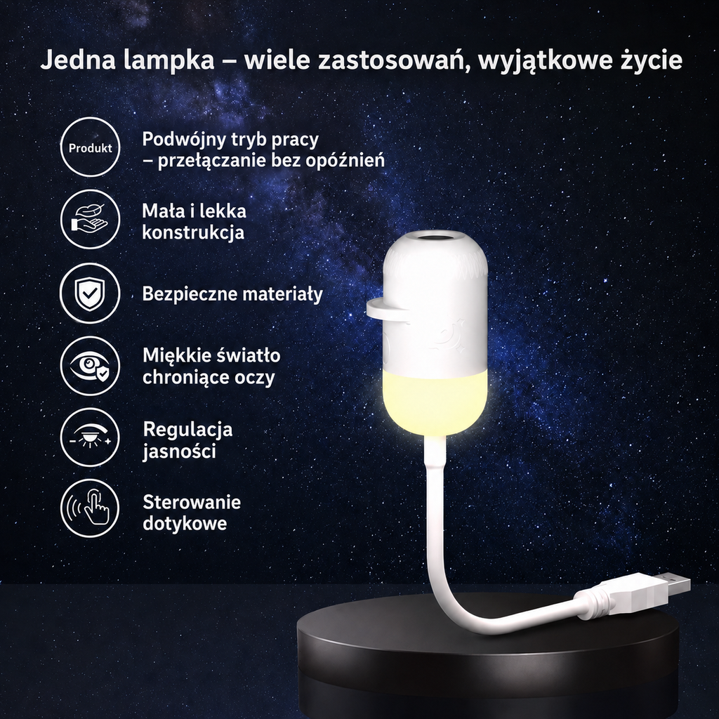 Jedna lampka – wiele zastosowań, wyjątkowe życie – cechy produktu