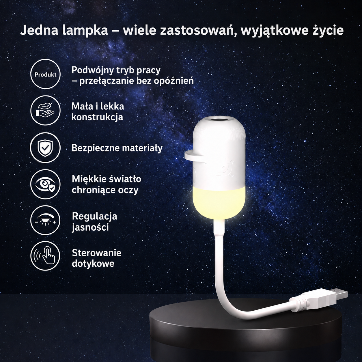Jedna lampka – wiele zastosowań, wyjątkowe życie – cechy produktu
